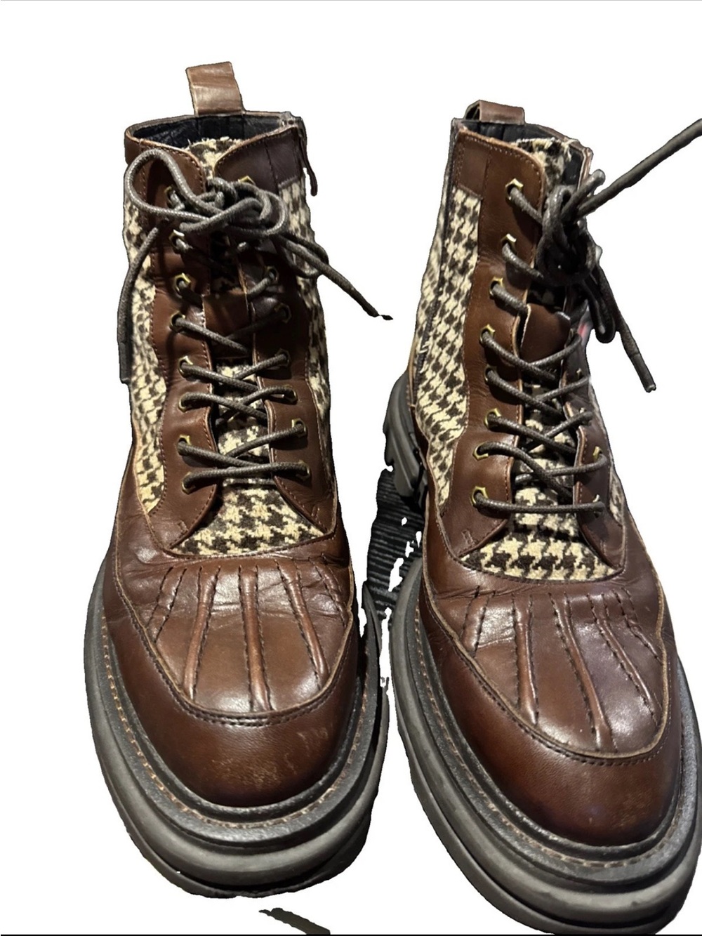 Mark Nolan Brown Men's Lace-Up Boots